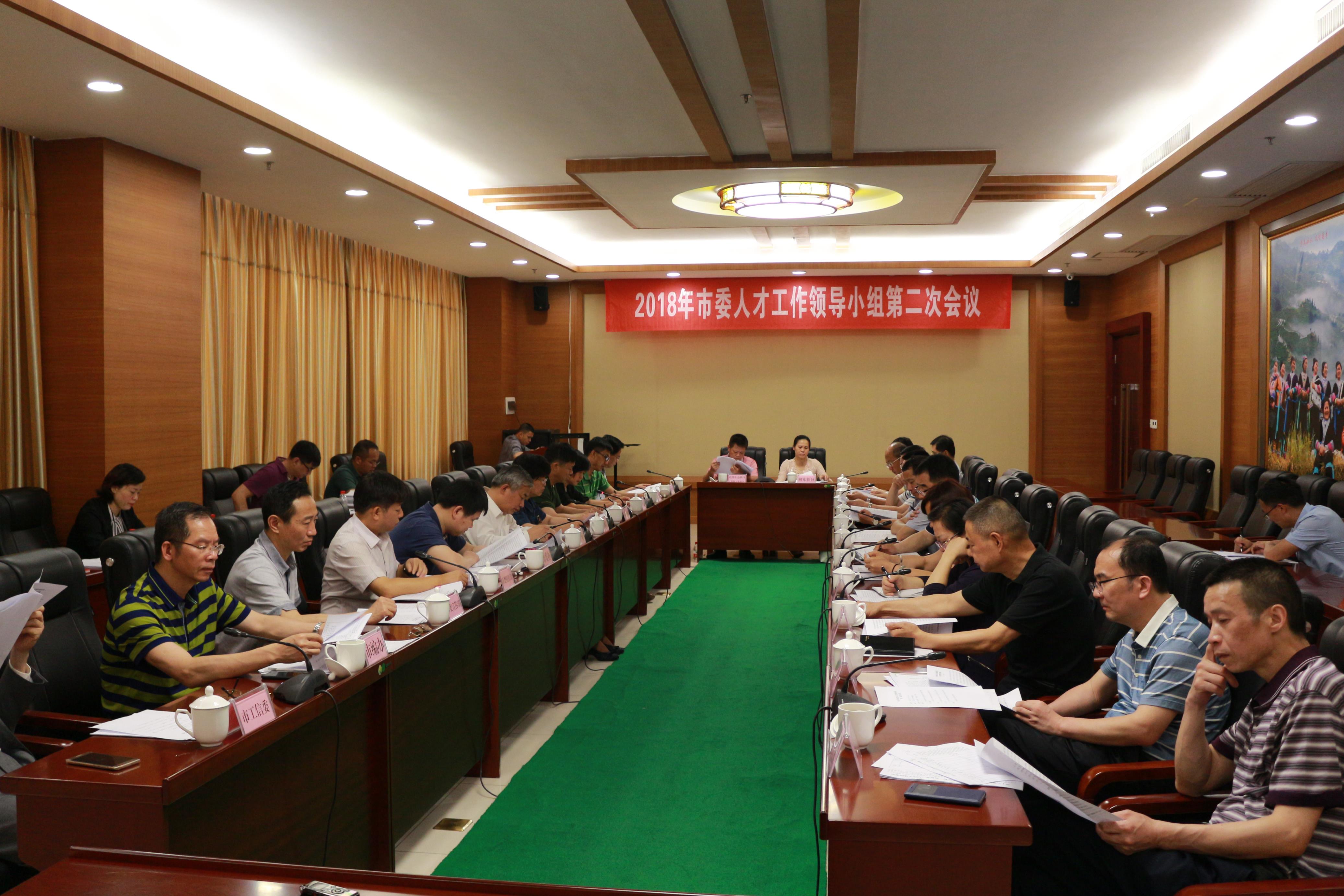我市召开2018年市委人才工作领导小组第二次会议